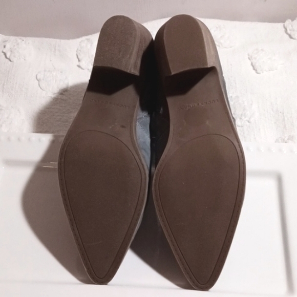 Lucky Brand 🍀Genuine Suede Western Stylee Boot 10  Gray/Blue - Picture 7 of 9